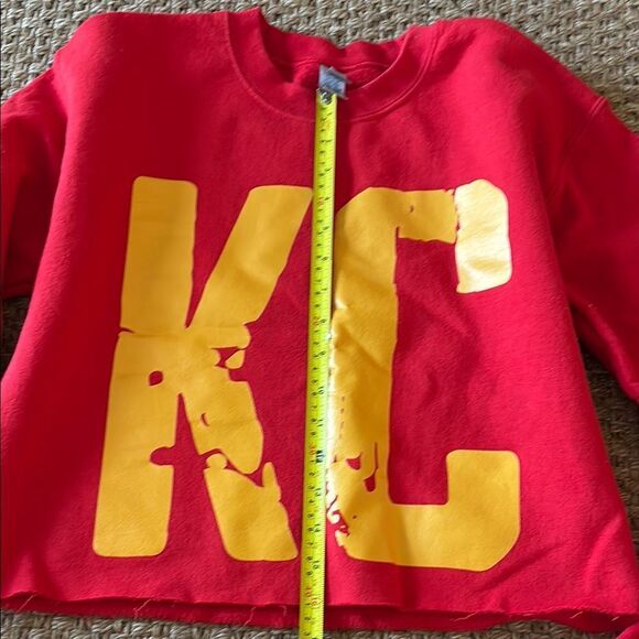 Gildan Red and Yellow KC Sweatshirt - Picture 6 of 8